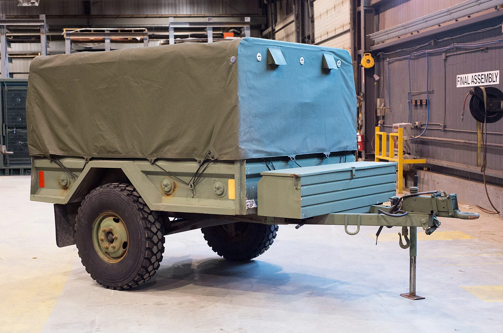Military trailer and deployable equipment