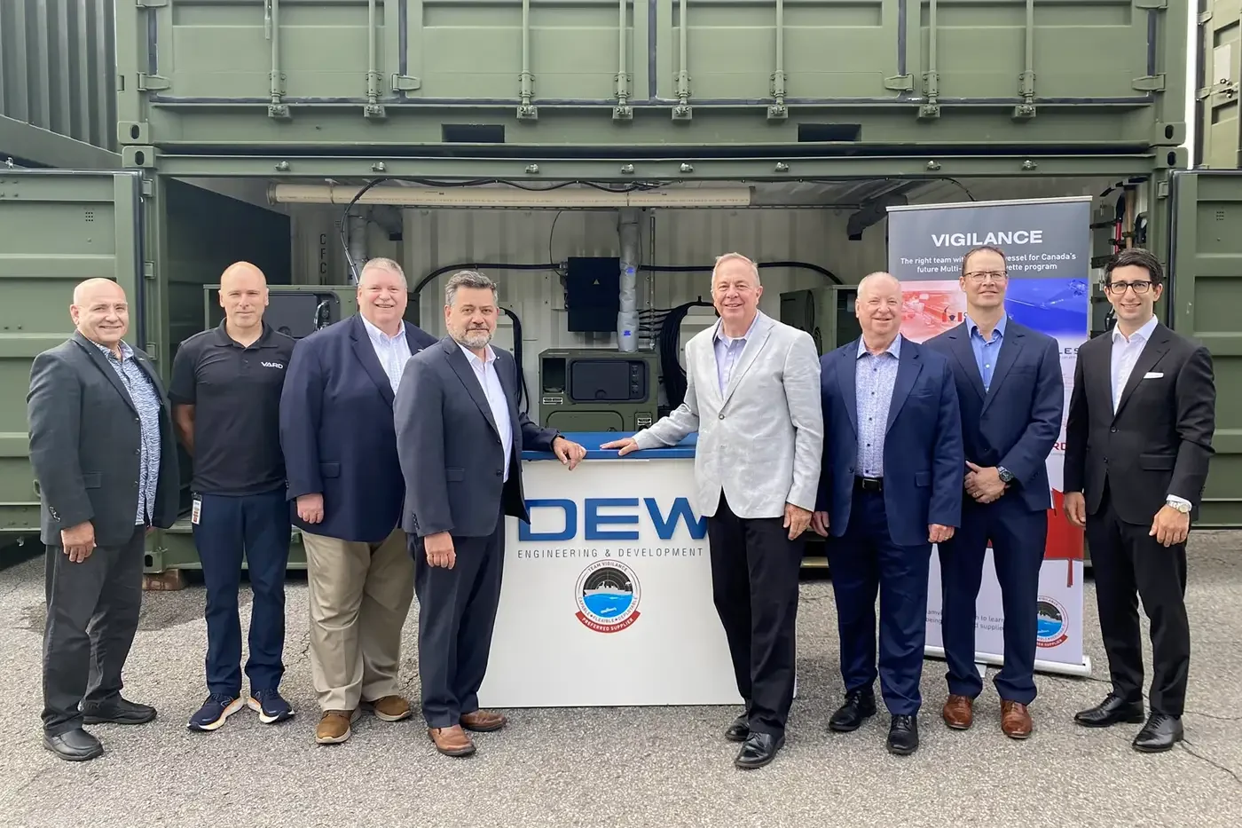 DEW and Vard Marine team