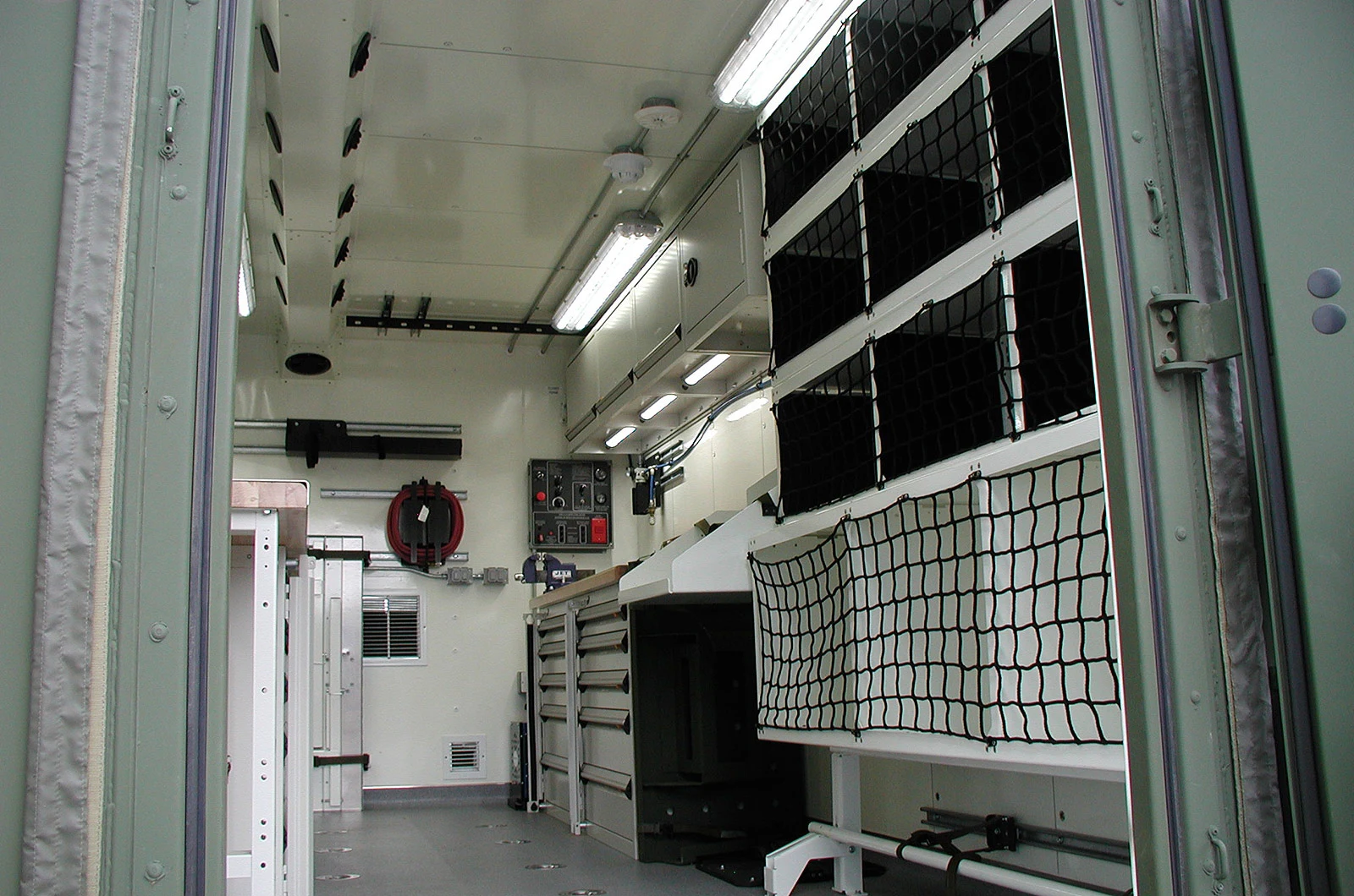 Equipment racks and secured storage